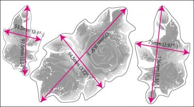画像5: Layer Graph クリアステッカー  / イングリッシュ・ローズ 薔薇