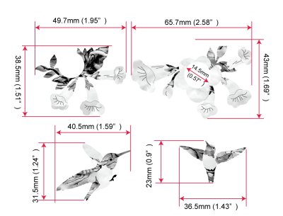 画像6: Birds & Blooms ハミングバード ノブ廻り用