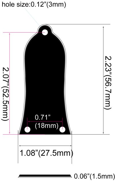 画像4: ベル型フラットボトム 3点止め カスタム・トラスロッドカバー