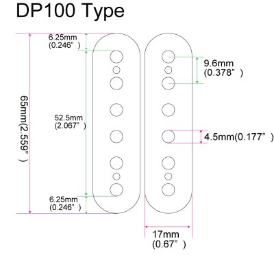 画像4: ディマジオ DP100 ハムバッカー・ステッカー ２セット組