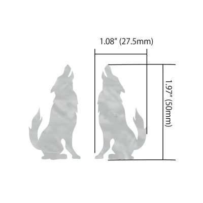 画像7: ウルフ 狼 左右対称SET