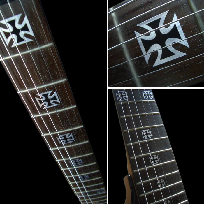 アイアンクロス IRON CROSS ギターや楽器に貼るインレイステッカー