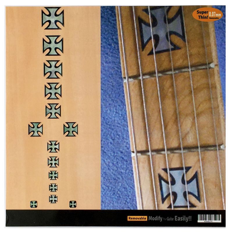 アイアンクロス Iron Cross ギターや楽器に貼るインレイステッカー
