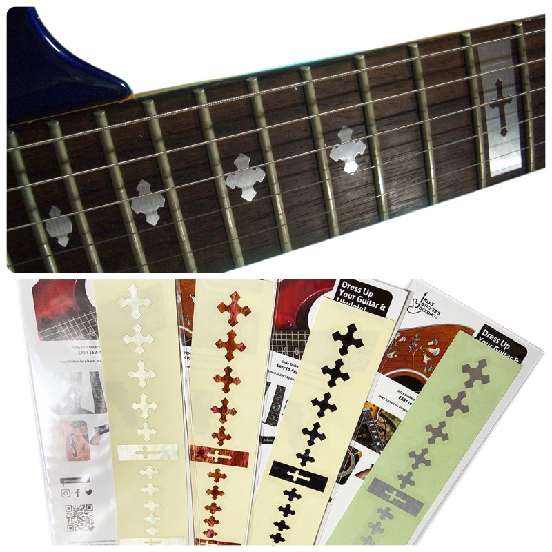クロス CROSS ギターや楽器に貼るインレイステッカー