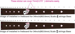 画像4: フレットレス用プレイングカード/トランプ(ホワイトパール) (4)