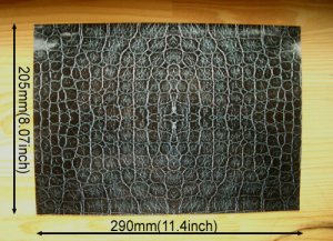 画像3: クロコダイル・レザープリントシート(ブラック)　2シート入り (3)