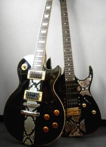 画像4: スネーク・レザープリントシート(ブラウン)　２シート入り (4)