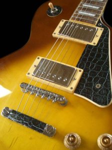 画像2: クロコダイル・レザープリントシート(ブラック)　2シート入り (2)