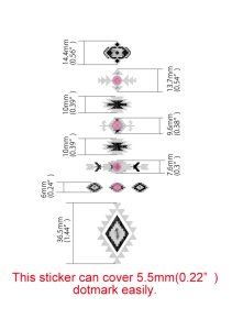 画像10: ウクレレ用：ネイティヴ・アメリカン エスニックパターン （ターコイズ） (10)