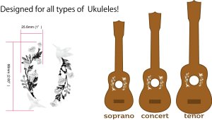 画像5: ハミングバード　ウクレレ用 ロゼッタ (5)