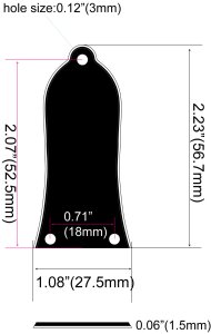 画像4: ベル型フラットボトム 3点止め カスタム・トラスロッドカバー (4)