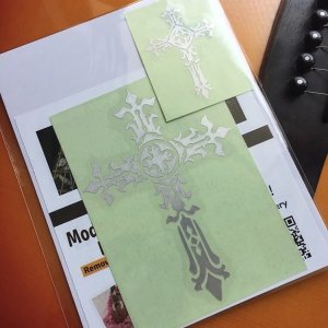 画像5: メタリック Gothic・クロス 大小SET (5)